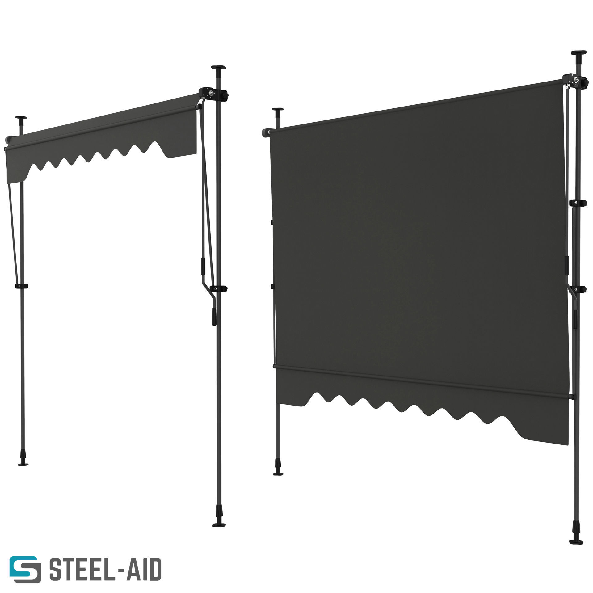 Manual Retractable Patio Awning Retractable Awnings Steelaidusa